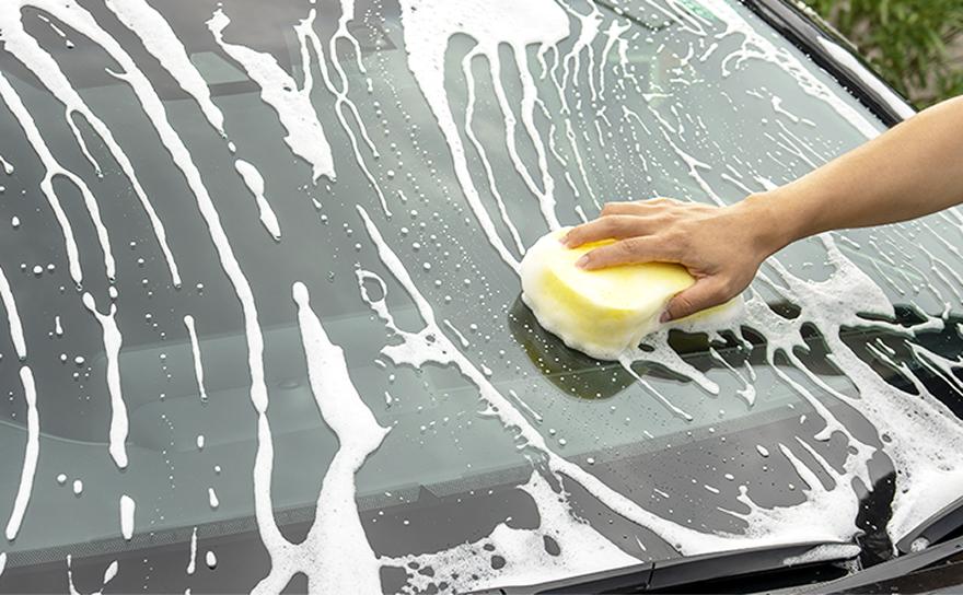 余剰成分は洗車で一掃