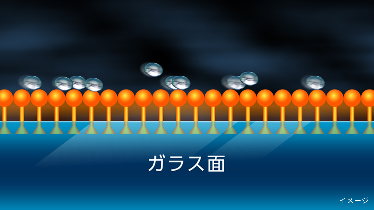 施工直後から強力な撥水パワーを発揮！